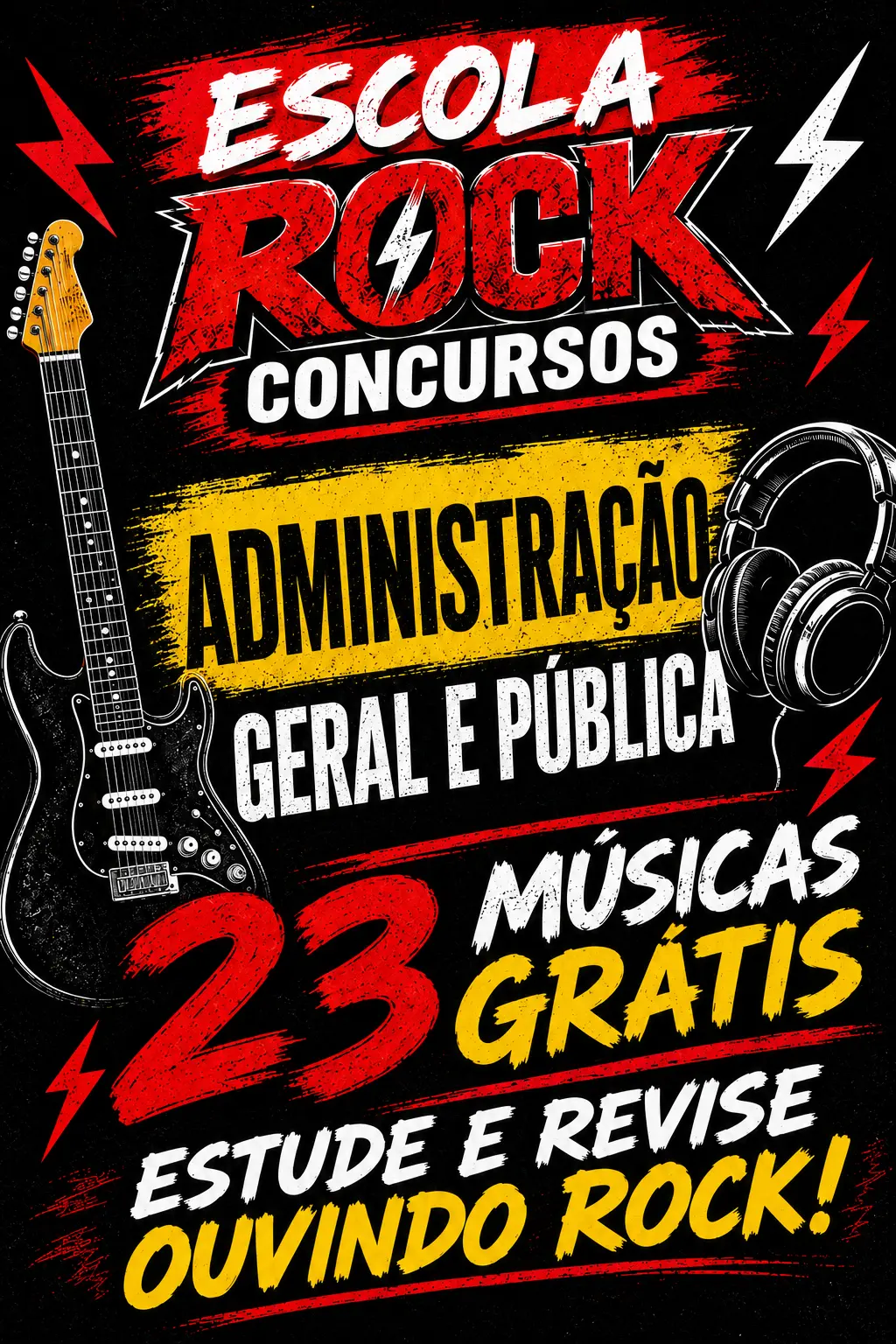 Capa da coletânea gratuita de Administração Geral e Pública com 23 músicas